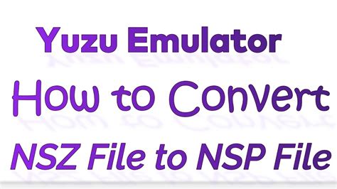 how to open nsp files on yuzu